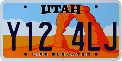 UT license plate Y124LJ