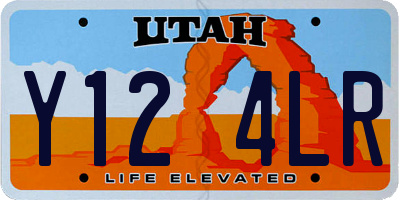 UT license plate Y124LR