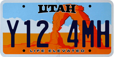 UT license plate Y124MH