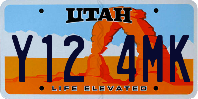 UT license plate Y124MK