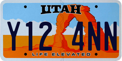 UT license plate Y124NN