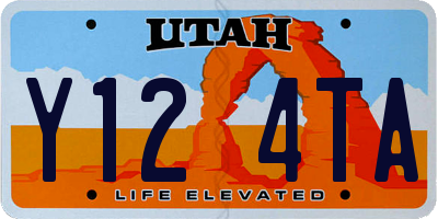 UT license plate Y124TA