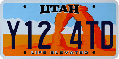 UT license plate Y124TD