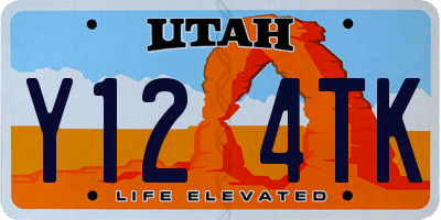 UT license plate Y124TK