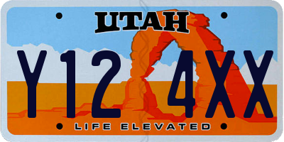 UT license plate Y124XX