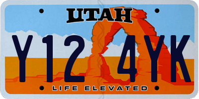 UT license plate Y124YK