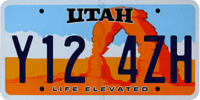 UT license plate Y124ZH