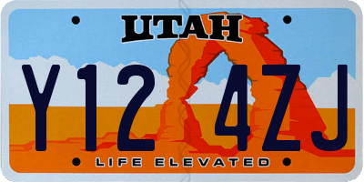 UT license plate Y124ZJ
