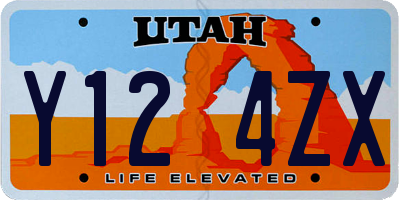 UT license plate Y124ZX