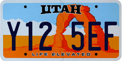 UT license plate Y125EF