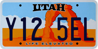 UT license plate Y125EL
