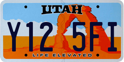 UT license plate Y125FI