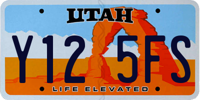 UT license plate Y125FS