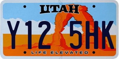 UT license plate Y125HK