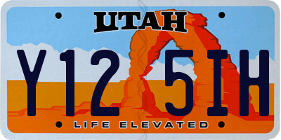 UT license plate Y125IH