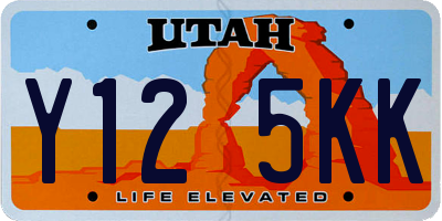 UT license plate Y125KK