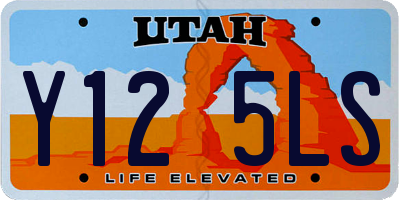UT license plate Y125LS