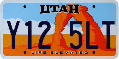UT license plate Y125LT