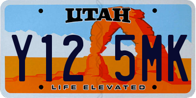 UT license plate Y125MK