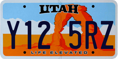 UT license plate Y125RZ