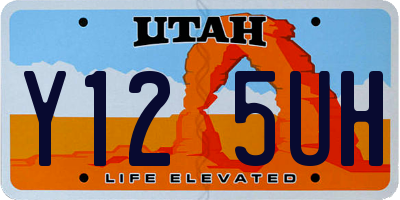 UT license plate Y125UH