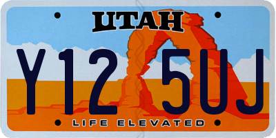 UT license plate Y125UJ