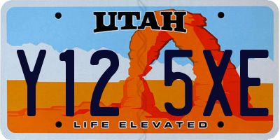 UT license plate Y125XE