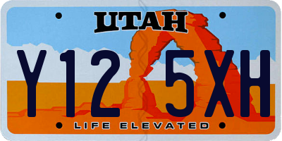 UT license plate Y125XH