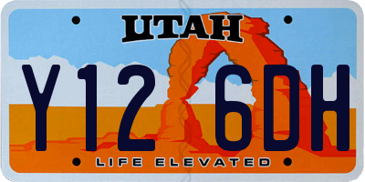 UT license plate Y126DH