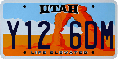 UT license plate Y126DM