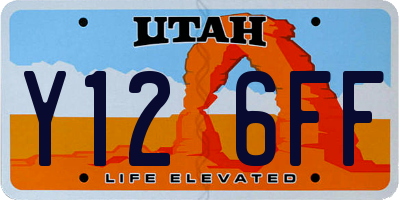 UT license plate Y126FF
