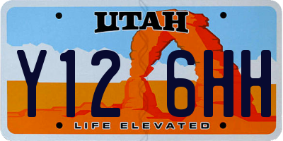 UT license plate Y126HH
