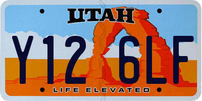 UT license plate Y126LF