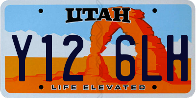 UT license plate Y126LH