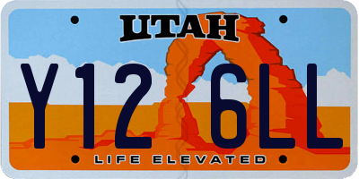 UT license plate Y126LL