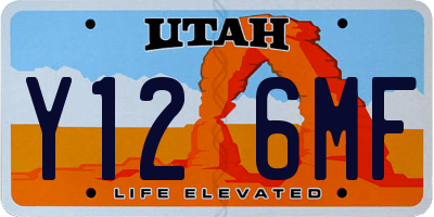UT license plate Y126MF