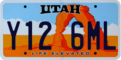 UT license plate Y126ML