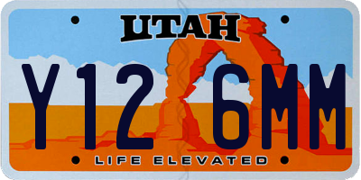 UT license plate Y126MM