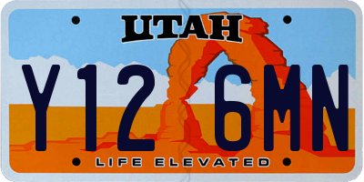 UT license plate Y126MN