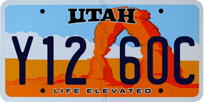 UT license plate Y126OC