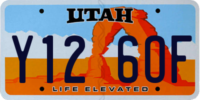 UT license plate Y126OF