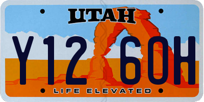 UT license plate Y126OH