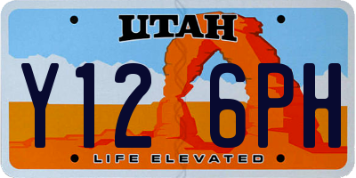 UT license plate Y126PH