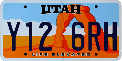 UT license plate Y126RH