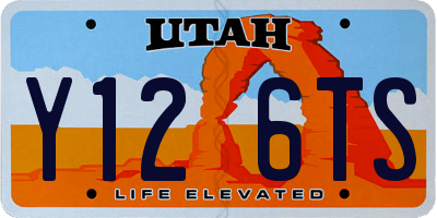 UT license plate Y126TS