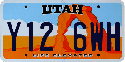 UT license plate Y126WH