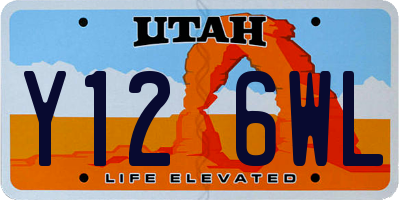 UT license plate Y126WL