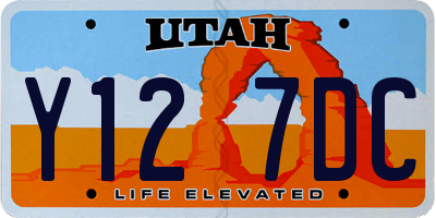 UT license plate Y127DC