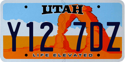 UT license plate Y127DZ