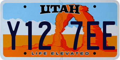 UT license plate Y127EE